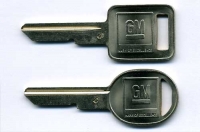GM Original DOOR, IGNITION And TRUNK KEY BLANKS (4) TWO SETS #7165