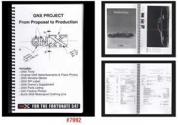 1987 GNX PROJECT FROM PROPOSAL TO PRODUCTION BOOKLET