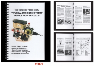 1985-1987 Buick Turbo Regal Powermaster Brake System Trouble Shooter Booklet