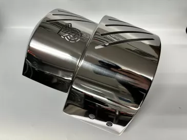POLISHED STAINLESS BUICK TURBO SHIELD