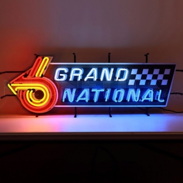 GM – BUICK GRAND NATIONAL NEON SIGN WITH BACKING  #8624