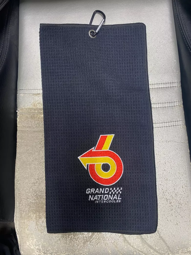 KPP8549 Buick Grand National Microfiber Golf Towel - Turbo 6 Logo Edition