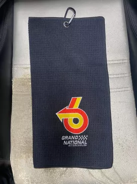KPP8549 Buick Grand National Microfiber Golf Towel - Turbo 6 Logo Edition