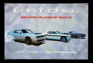 "Last Call" Dodge Challenger Banner