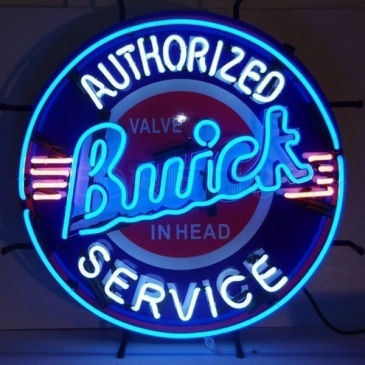 GM – BUICK NEON SIGN WITH BACKING
