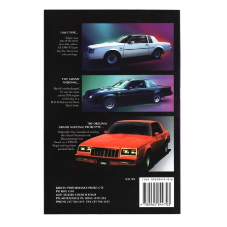 BUICK TURBO REGAL ENGINE INFORMATION GUIDE MANUAL BOOK SPECIFICATION 1986 1987 