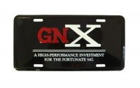 GM Licensed "GNX" LOGO And QUOTE LICENSE PLATE #7271