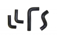 REPRODUCTION UPGRADED BLACK SILICONE BLACK HEATER HOSES (4) KIT #7314