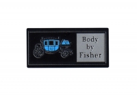 GM LICENSED - COACH "BODY BY FISHER" DECAL #7338