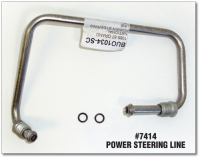 REPRODUCTION STAINLESS STEEL POWER STEERING LINE #7414