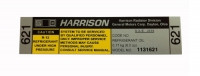 GM LICENSED - REPRODUCTION HARRISON AIR CONDITIONER COMPRESSOR DECAL #7424