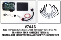 TR-6 High Tech Ignition System And Custom Cut High-Performance Grey Plug Wires Set
