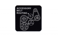 ACCESSORY BELT ROUTING DECAL