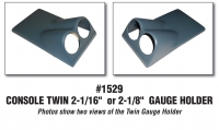 Grey Plastic CONSOLE TWIN GAUGE HOLDER