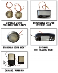 AFTERMARKET LED INTERIOR LIGHT PANELS (2)  #7662