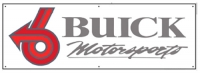 GM Licensed - TURBO-SIX - BUICK MOTORSPORTS  4'nW X 2'nH Vinyl Banner