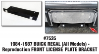 Reproduction FRONT LICENSE PLATE BRACKET #7535