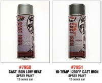 CAST IRON LOW HEAT Spray Paint, 12-ounce Can