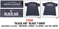 BLACK AIR BLACK T-shirt - Size XX-LARGE