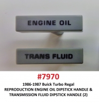 Reproduction Engine Oil Dipstick Handle, Transmission Fill Dipstick Handle, & Oil Fill Cap (3) #7972