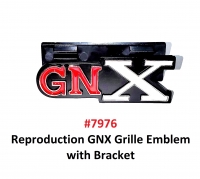 Reproduction GNX Grille Emblem With Bracket #7976