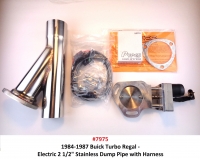 Electric 2 And 1 Half Inch Stainless Dump Pipe With Harness #7975