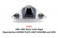 Reproduction LICENSE PLATE LIGHT HOUSING AND LENS #7977